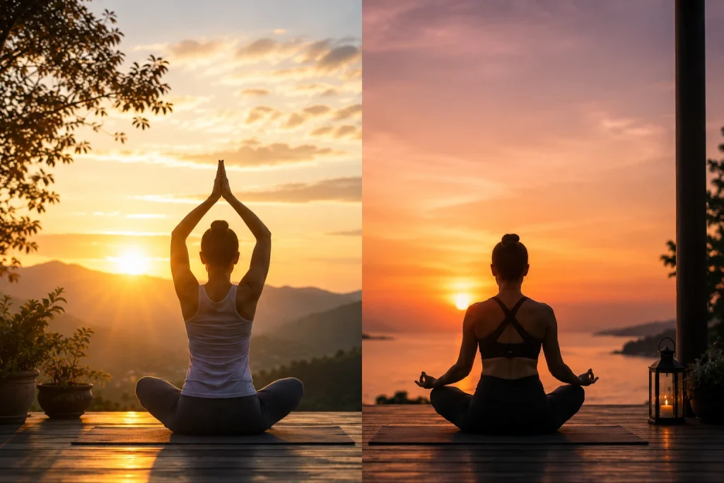 Morning vs Evening Yoga